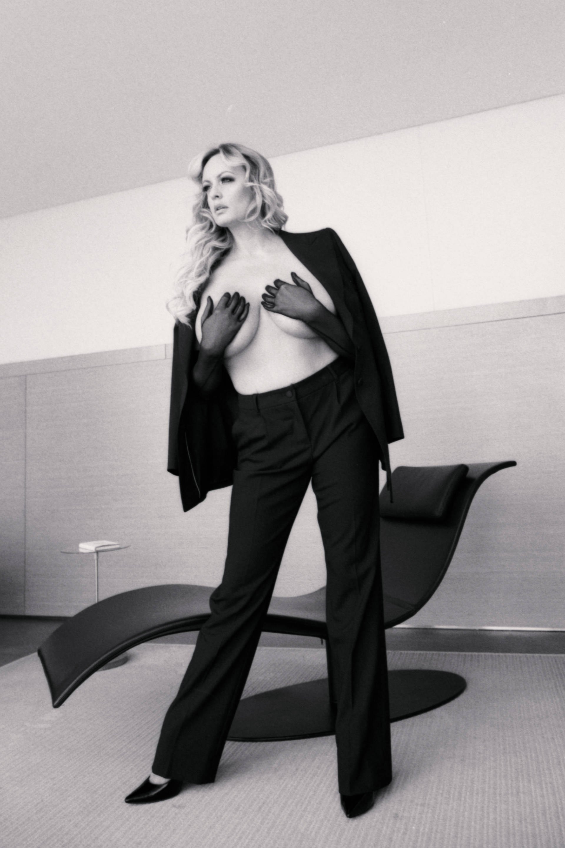 Sasha Samsinova shoots Stormy Daniels for Playboy
