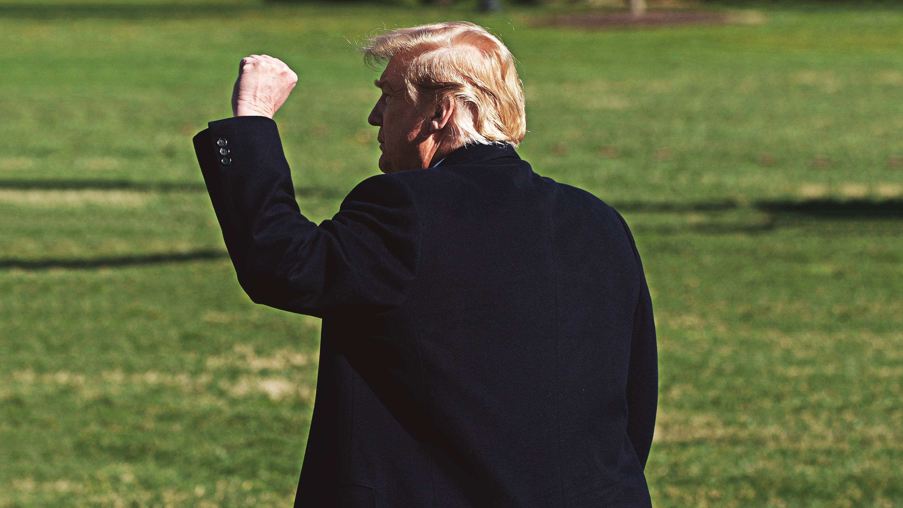 Donald Trump walking