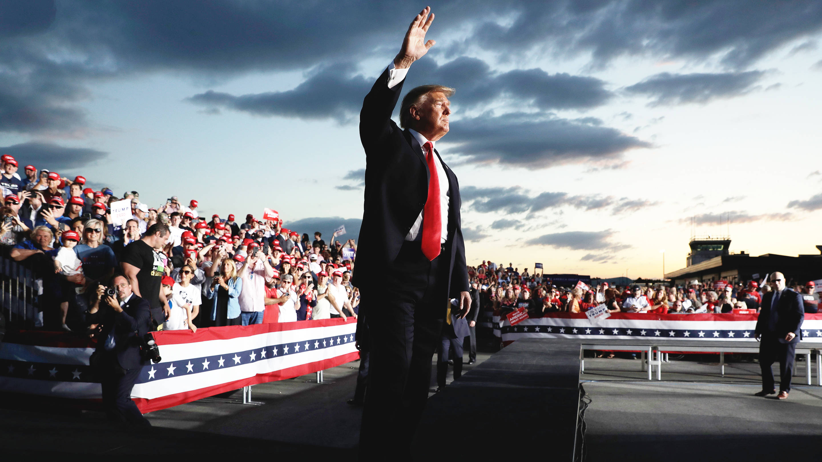 Donald Trump at a May 21, 2019 rally in Montoursville, Pennsylvania.