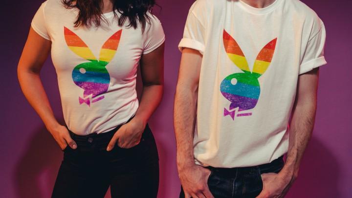 Playboy Pride: Celebrate Love With Our Rainbow Rabbit Head Tees